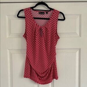 Red Sleeveless Women's Top